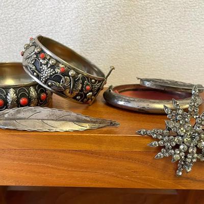 Sterling Silver And Costume Jewerly