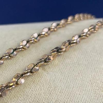 14k Gold Twisted Rope Chain Necklace 