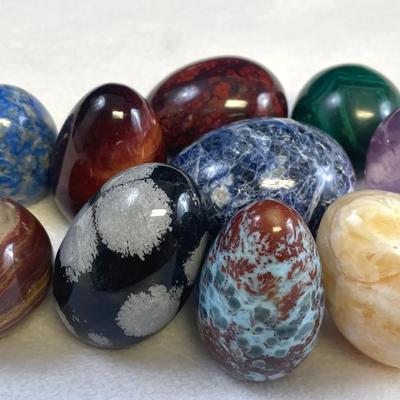 Natural Stone Eggs 10pcs