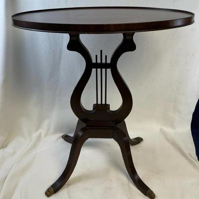 Mid Century Harp Oval Side Table