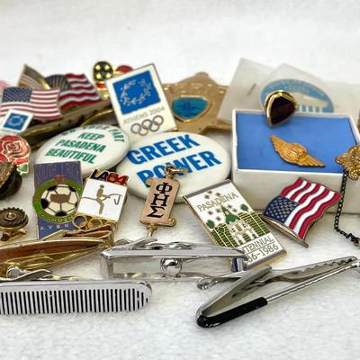 Tie Tacks, Pins With Gold Filled  