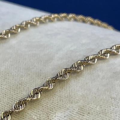 14k Gold Long Rope Chain