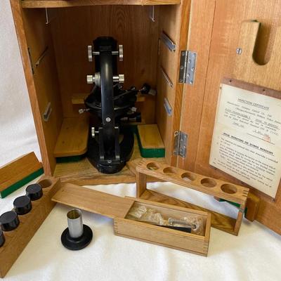 Vintage Olympus Optical Microscope Set #200760