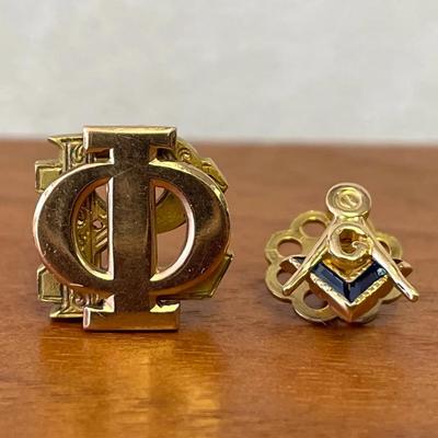 14k And 10k Gold Pins 