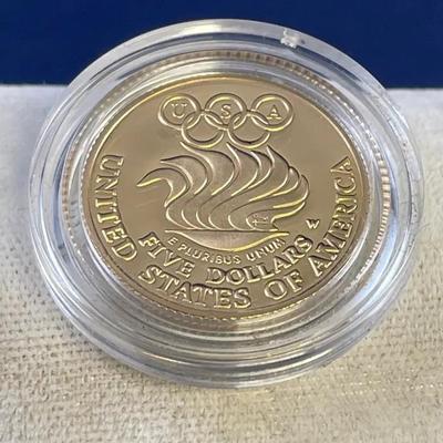 90% Gold Olympic Coin Uncirculated 1988