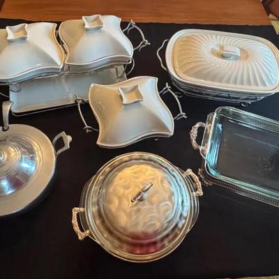 Lot 200: Chafing Dishes And Casseroles