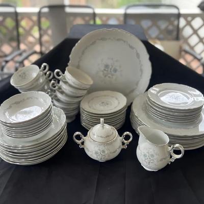 Lot 300: Mikasa Fine China Set - Sweet Briar 54 Pieces