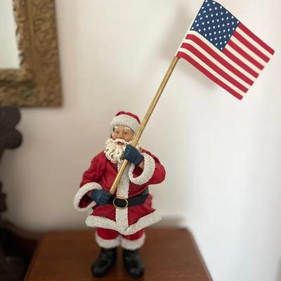 Lot 315: Possible Dreams Clothtique “God Bless America” Santa (2001)