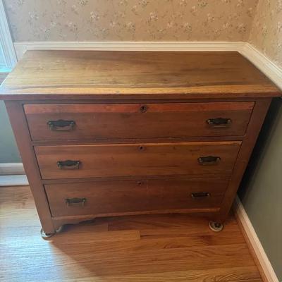 Lot 202: Mid Century Farmhouse/Cottage Style Chest 