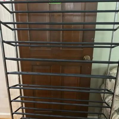 Lot 138:  Multi-Tier Rolling Shoe Rack Organizer