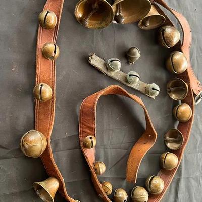 Lot 304: Antique Leather Bell Strap