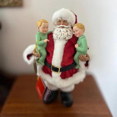 Lot 316: Possible Dreams Clothtique “Double Delight” Santa (2002) Adorable “Double Delight” Santa by