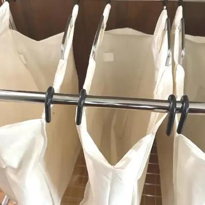 Lot 136: Rolling 3-Bag Laundry Sorter with Removable Canvas Hampers