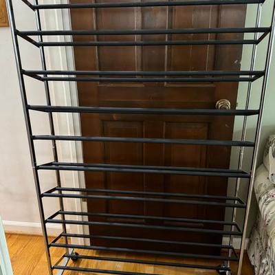 Lot 137:  Multi-Tier Rolling Shoe Rack Organizer