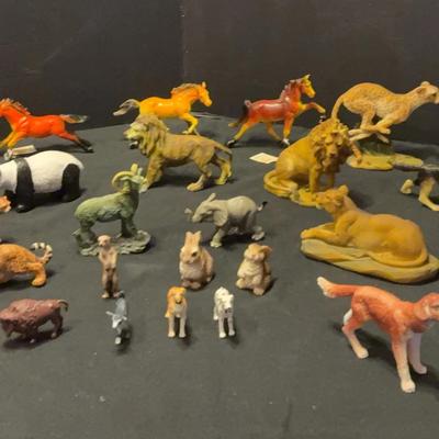 Sale Photo Thumbnail #96: Mystery Lot of 30+ Animal Figurines – Mixed Styles & Materials