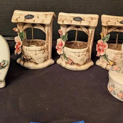 Sale Photo Thumbnail #8: Decorative Porcelain Figurine & Trinket Collection