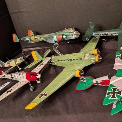 Sale Photo Thumbnail #69: Lot of Vintage Model Airplanes – WWII & WWI Replicas (Lot C)