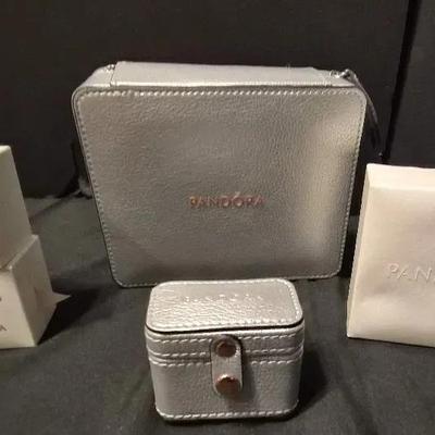 Sale Photo Thumbnail #15: Pandora Lot of Charms, Bracelets and cases