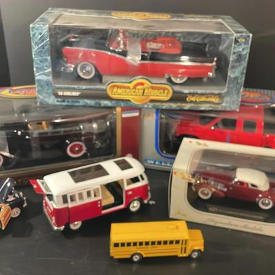 Sale Photo Thumbnail #9: Model Cars Including School Bus And Volkswagon Bus
