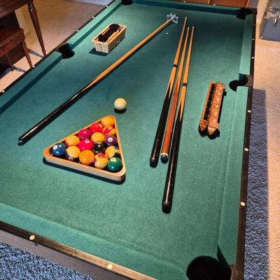 Compact Folding Pool Table – Ideal for Rec Room Fun & Easy Transport
