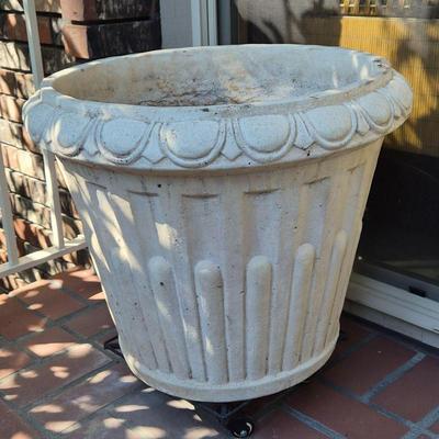 M. Giannini Outdoor Pottery Planter on Rolling Stand (#1)