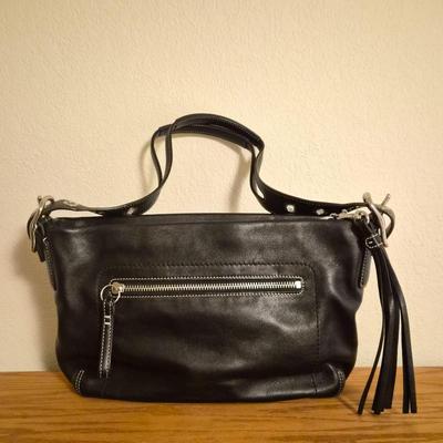 Black Leather Coach Legacy 1417 Shoulder Bag