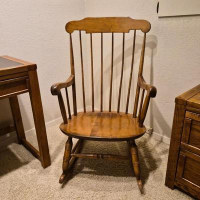 Nichol's & Stone Wood Rocking Chair (#2)