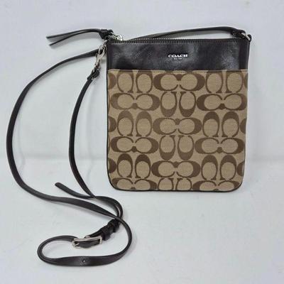 Canvas Signature Coach Crossbody