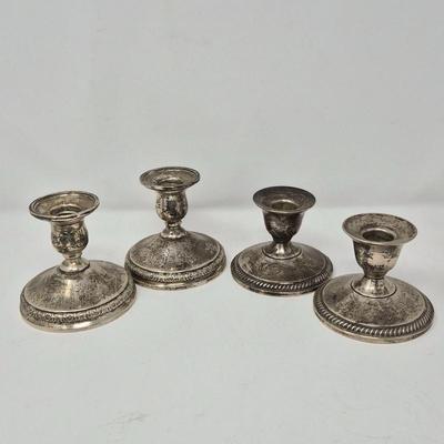 Weighted Sterling Silver Candle Holders – English & Prelude Intl.