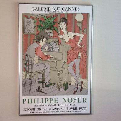 Philippe Noyer at Galerie "65" – 1970 Cannes Exhibition Poster