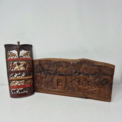 African Art Carving Wall Plaques