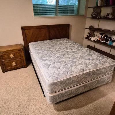 Double (Full) Bed Mattress, Headboard & Frame