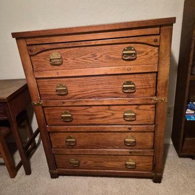 Morris Furniture - Solid Wood Five Drawer Vintage Dresser