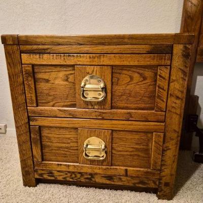Dixie Clipper Ship Two-Drawer Nightstand Table