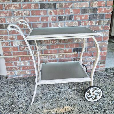 Hampton Bay Outdoor Rolling Serving Cart