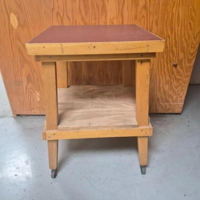 Wood Top Rolling Tables