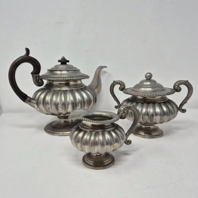 James Dixon & Sons Pewterware Tea Set