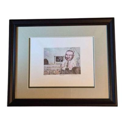 Signed Charles Bragg “Orthodontist” Drawing