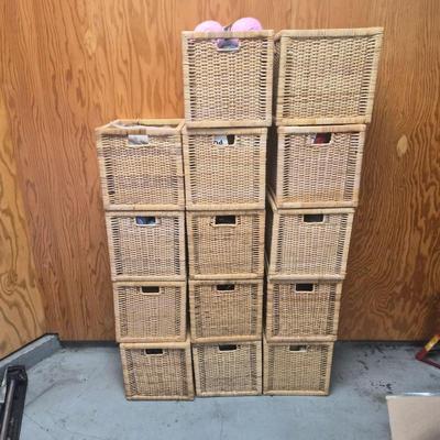  145	Fit-to-be-Knit: Massive Yarn Collection in 14 Wicker Baskets