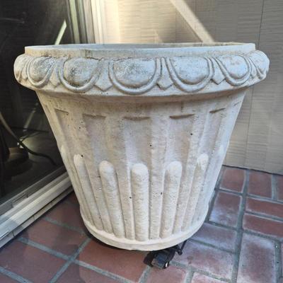 M. Giannini Outdoor Pottery Planter on Rolling Stand (#2)