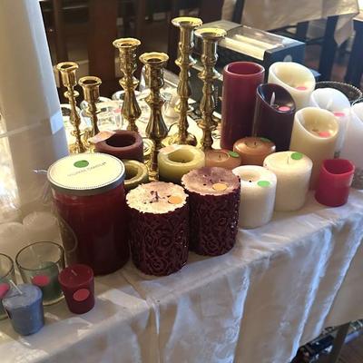 Sale Photo Thumbnail #67: candles and candlesticks
