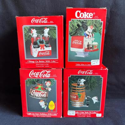 Vintage Coca-Cola Enesco Ornaments 