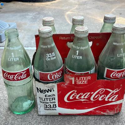 1 Liter Coke Bottles