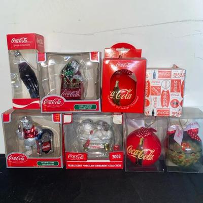 Assorted Coke Ornaments 