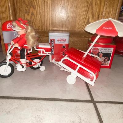 Vintage Coke Doll & Tins