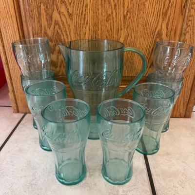Vintage Green Coca-Cola Drinkware 