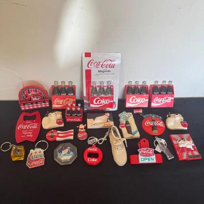 Vintage Coke Magnets + Keychains