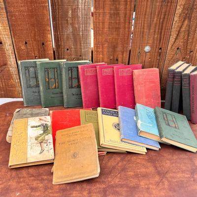 Antique Hardback Books Shakespeare Sir Walter Scott King Henry 8 