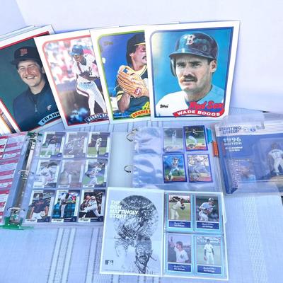 Mixed Lot of Baseball Cards Binders (2), New York Yankees Cards, Baseball Folders & more