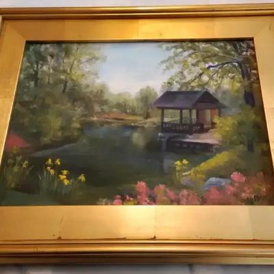 Original Oil Painting "Maymont Gazebo"